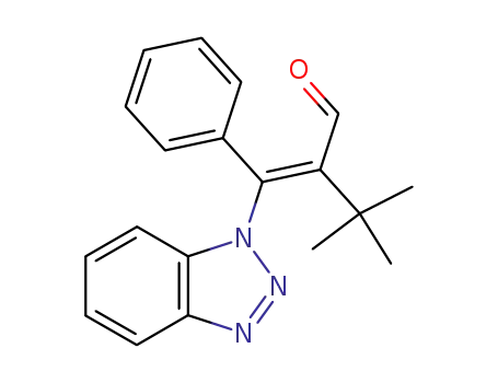 2-[1-Benzotriazol-1-yl-1-phenyl-meth-(E)-ylidene]-3,3-dimethyl-butyraldehyde
