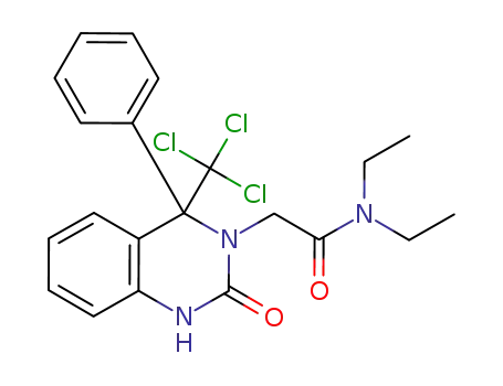 N,N-diethyl-2-[2-oxo-4-phenyl-4-(trichloromethyl)-1,2,3,4-tetrahydroquinazolin-3-yl]acetamide