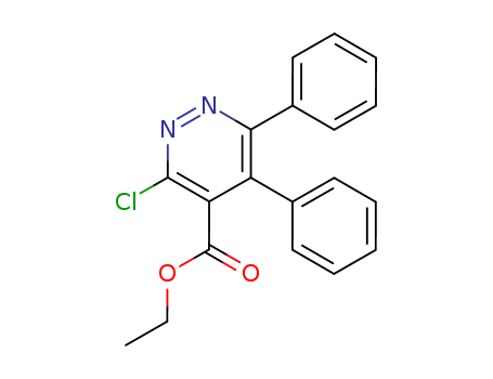 4-Pyridazinecarboxylicacid, 3-chloro-5,6-diphenyl-, ethyl ester cas  54108-27-9