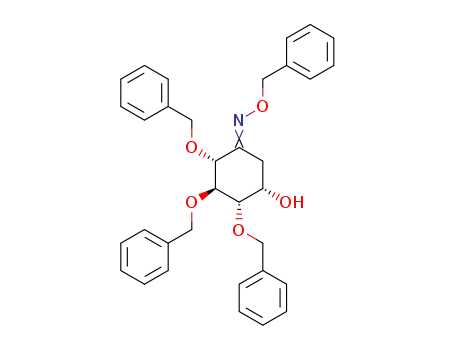 Cyclohexanone, 5-hydroxy-2,3,4-tris(phenylmethoxy)-,
O-(phenylmethyl)oxime, (2R,3S,4S,5S)-