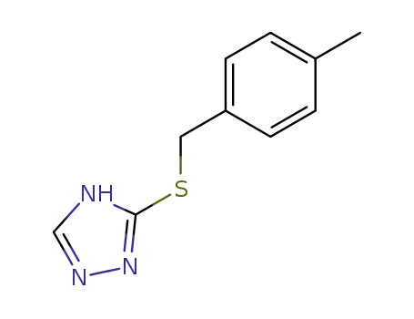 Molecular Structure of 302804-66-6 (3-[(4-METHYLBENZYL)THIO]-1H-1,2,4-TRIAZOLE)