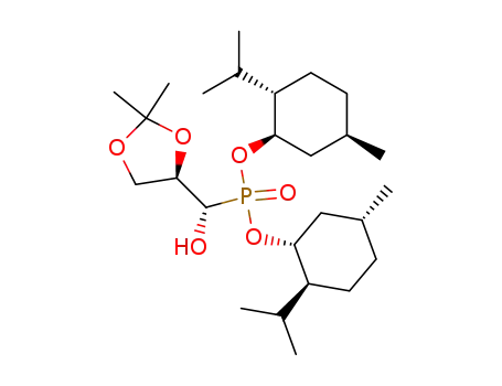di[(1R,2S,5R)-menthyl] (S)-[hydroxy[(4R)-2,2-dimethyl-1,3-dioxolan-4-yl]methyl]phosphonate