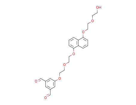 1,3-Benzenedicarboxaldehyde,
5-[2-[2-[[5-[2-(2-hydroxyethoxy)ethoxy]-1-naphthalenyl]oxy]ethoxy]ethoxy]
-