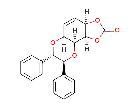 7,8-diphenyl-3a,5a,7,8,9a,9b-hexahydro-1,3,6,9-tetraoxa-cyclopenta[a]naphthalen-2-one