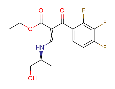 2,3,4- 트리 플루오로 -α-[[[(1S) -2- 히드 록시 -1- 메틸 에틸] aMino] 메틸렌] -β- 옥소-벤젠 프로판 산 에틸 에스테르