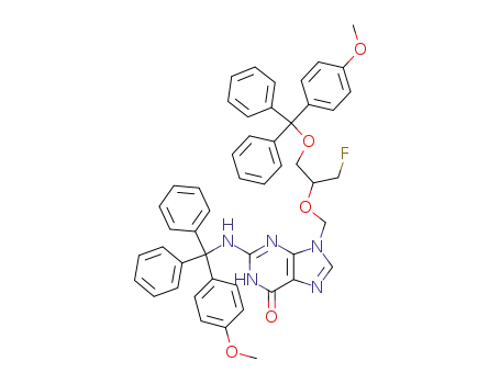 N<sup>2</sup>-(p-anisyldiphenylmethyl)-9-[[1-(p-anisyldiphenylmethoxy)-3-fluoro-2-propoxy]methyl]guanine