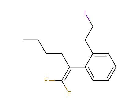 α-butyl-β,β-difluoro-o-(2-iodoethyl)styrene