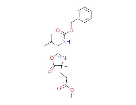 methyl 3-[(RS)-2-((S)-1-{[(benzyloxy)carbonyl]amino}-2-methylpropyl)-4-methyl-5-oxo-1,3-oxazol-4-yl]propanoate