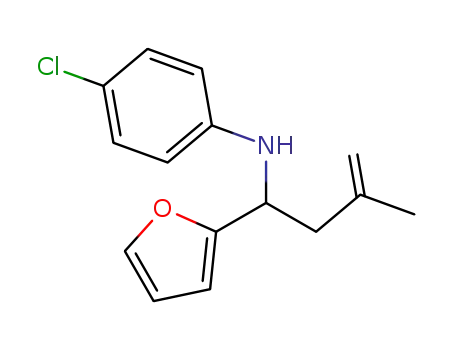 (4-chloro-phenyl)-(1-furan-2-yl-3-methyl-but-3-enyl)-amine