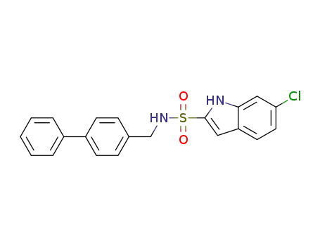 N-(biphenyl-4-ylmethyl)-6-chloro-1H-indole-2-sulfonamide