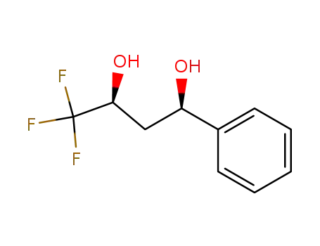 Molecular Structure of 108535-56-4 (syn-(1R,3S)-4,4,4-trifluoro-1-phenylbutane-1,3 diol)