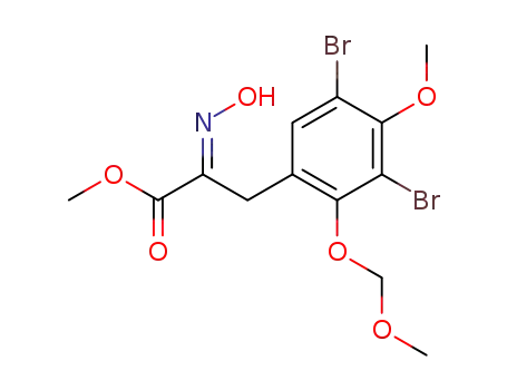 methyl 3-{3,5-dibromo-4-methoxy-2-(O-methoxymethylenoxy)phenyl}2(E)-(hydroxyimino)propanoate
