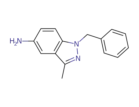 Molecular Structure of 202197-29-3 (1-benzyl-3-methyl-1H-indazol-5-ylamine)