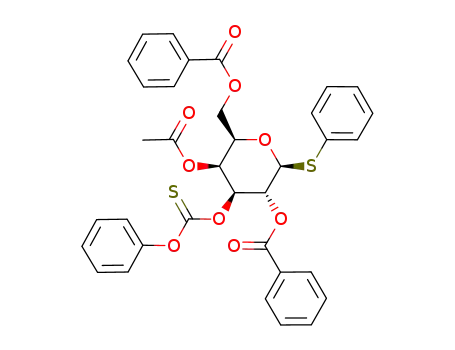phenyl 4-O-acetyl-2,6-di-O-benzoyl-3-O-phenoxythiocarbonyl-1-thio-β-D-galactoside