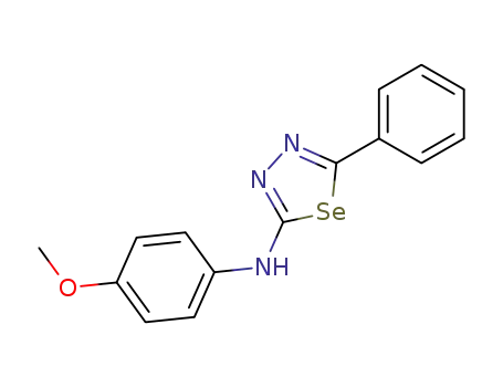 Molecular Structure of 40287-79-4 (2-(4-methoxyphenylamino)-5-phenyl-1,3,4-selenadiazole)