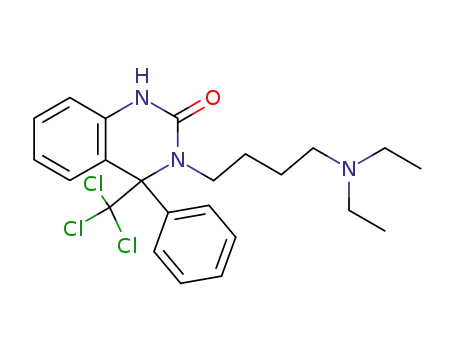 3-[4-(diethylamino)butyl]-4-phenyl-4-(trichloromethyl)-3,4-dihydroquinazolin-2(1H)-one
