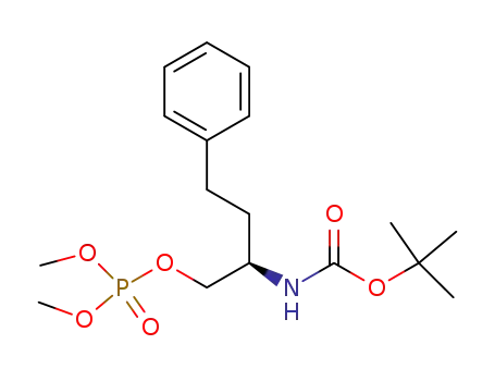[1-(dimethoxy-phosphoryloxymethyl)-3-phenyl-propyl]-carbamic acid <i>tert</i>-butyl ester