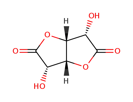 Molecular Structure of 2900-01-8 (3,6-dihydroxytetrahydrofuro[3,2-b]furan-2,5-dione (non-preferred name))