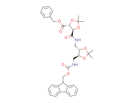 5R-({5S-[(9H-fluoren-9-ylmethoxycarbonyl-amino)methyl]-2,2-dimethyl-[1,3]dioxolane-4S-ylmethyl}-carbamoyl)-2,2-dimethyl-[1,3]dioxolane-4R-carboxylic acid benzyl ester