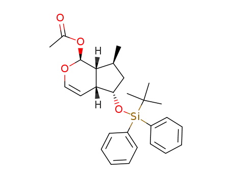 (1S,4aR,5S,7S,7aR)-1,4a,5,6,7,7a-hexahydro-5-(tert-butyldiphenylsilanyloxy)-7-methylcyclopenta[c]pyran-1-yl acetate