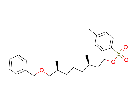 Molecular Structure of 647035-18-5 (1-Octanol, 3,7-dimethyl-8-(phenylmethoxy)-, 4-methylbenzenesulfonate,
(3R,7S)-)