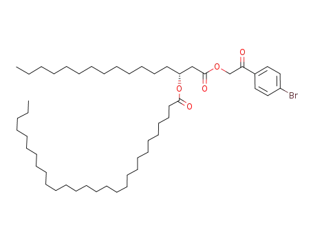 Molecular Structure of 548486-22-2 (2-(4-bromophenyl)-2-oxoethyl (R)-3-octacosanoyloxyhexadecanoate)