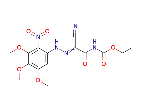 ethyl 2-nitro-3,4,5-trimethoxyphenylhydrazonocyanoacetylcarbamate
