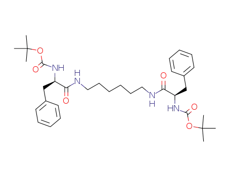 Molecular Structure of 721928-50-3 ({1-[6-(2-<i>tert</i>-butoxycarbonylamino-3-phenyl-propionylamino)-hexylcarbamoyl]-2-phenyl-ethyl}-carbamic acid <i>tert</i>-butyl ester)