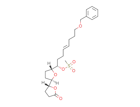 Methanesulfonic acid (E)-(S)-8-benzyloxy-1-((2R,5R,2'R)-5'-oxo-octahydro-[2,2']bifuranyl-5-yl)-oct-4-enyl ester