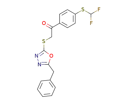 5-benzyl-2-[4-(difluoromethylthio)phenacylthio]-1,3,4-oxadiazole