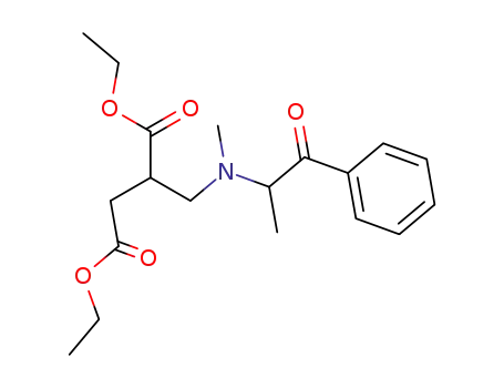 (+/-)-N-(propiophenone-2-yl)-2',3'-diethoxycarbonyl-1'-propylamine