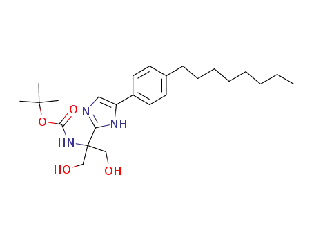 {2-hydroxy-1-hydroxymethyl-1-[5-(4-octyl-phenyl)-1<i>H</i>-imidazol-2-yl]-ethyl}-carbamic acid <i>tert</i>-butyl ester