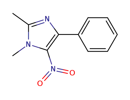 Molecular Structure of 1197836-47-7 (1,2-dimethyl-5-nitro-4-phenyl-1H-imidazole)