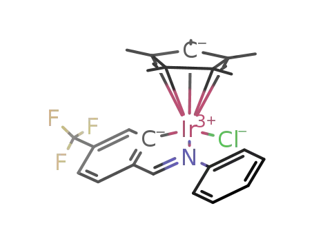 IrCl(η5-C5Me5)(N-(4-(trifluoromethyl)benzylidene)aniline(1-)-κN,C)