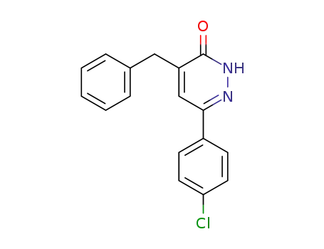 3(2H)-Pyridazinone, 6-(4-chlorophenyl)-4-(phenylmethyl)-