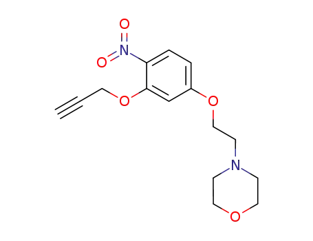 Molecular Structure of 1202634-09-0 (4-(4-nitro-3-(prop-2-ynyloxy)phenoxyethyl)morpholine)