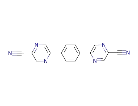 1,4-bis-(2'-cyanopyrazin-5'-yl)phenylene