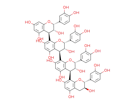 [4,8':4',8'':4'',8'''-Quater-2H-1-benzopyran]-3,- 3',3'',3''',5,5',5'',5''',7,7',7'',7'''-dodecol,2,2',2'',- 2'''-tetrakis(3,4-dihydroxyphenyl)-3,3',3'',3''',4,- 4',4'',4'''-octahydro-,(2R,2'R,2''R,2'''R,3R,3'R,- 3''R,3'''S,4R,4'R,4''S)- 