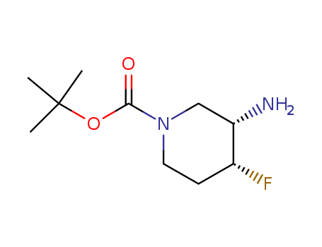 1-Piperidinecarboxylic acid, 3-amino-4-fluoro-, 1,1-dimethylethyl ester, (3R,4S)-
