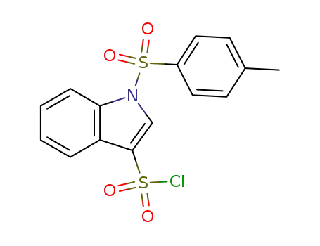 Molecular Structure of 881406-30-0 (1-Tosyl-1H-Indole-3-Sulfonyl Chloride)