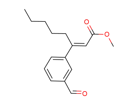 Molecular Structure of 1126701-02-7 (methyl (E)-3-(3-formylphenyl)-2-octenoate)