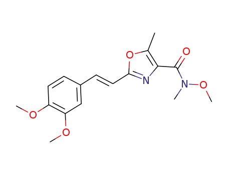 N-methoxy-N-methyl-2-(3,4-dimethoxystyryl)-5-methyloxazole-4-carboxamide