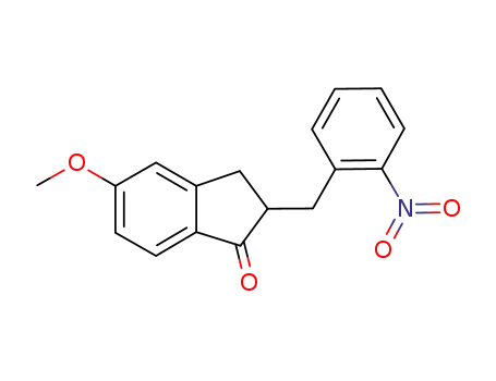 5-methoxy-2-(2-nitrobenzyl)-2,3-dihydro-1H-inden-1-one