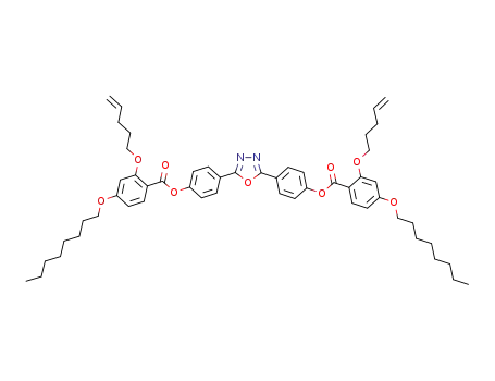 2,5-bis-{4-[4-octyloxy2-(pent-4-enyloxy)phenylcarbonyloxy]phenyl}[1,3,4]oxadiazole
