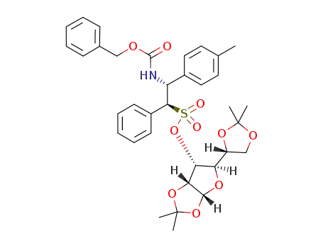 1,2:5,6-di-O-isopropylidene-α-d-allofuranos-3-yl (1S,2R)-2-[(benzyloxycarbonyl)amino]-1-phenyl-2-(4-tolyl)ethanesulfonate