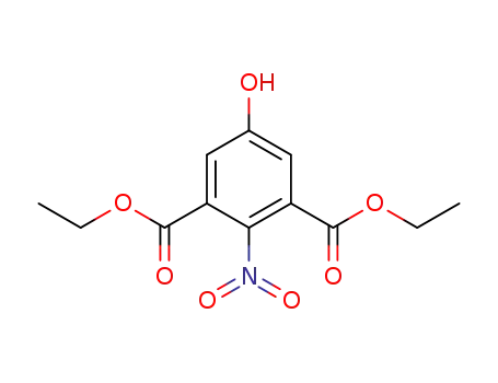 Molecular Structure of 1192159-36-6 (diethyl 2-nitro-5-hydroxyisophthalate)
