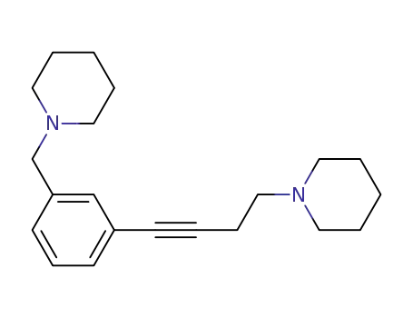 1-[4-(3-piperidin-1-ylmethylphenyl)but-3-ynyl]piperidine