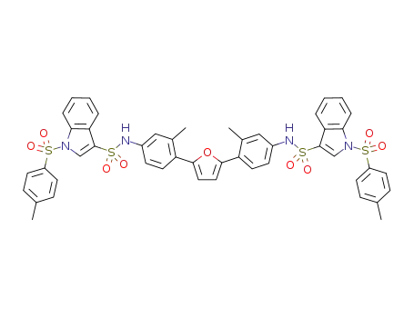 N,N'-[4,4'-(furan-2,5-diyl)bis(3-methyl-4,1-phenylene)]bis[1-(4-methylphenylsulfonyl)-1H-indole-3-sulfonamide]