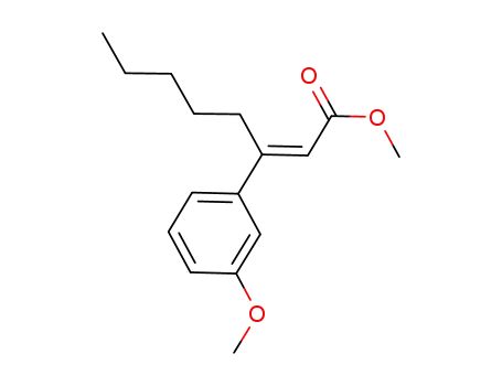Molecular Structure of 1126701-00-5 (methyl (E)-3-(3-methoxyphenyl)-2-octenoate)