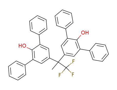 Molecular Structure of 43100-47-6 (4,4'-[1-(trifluoromethyl)ethylidene]bis(2,6-diphenylphenol))